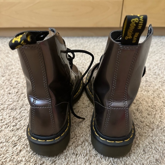 dark silver metallic dr martens - Picture 2 of 3